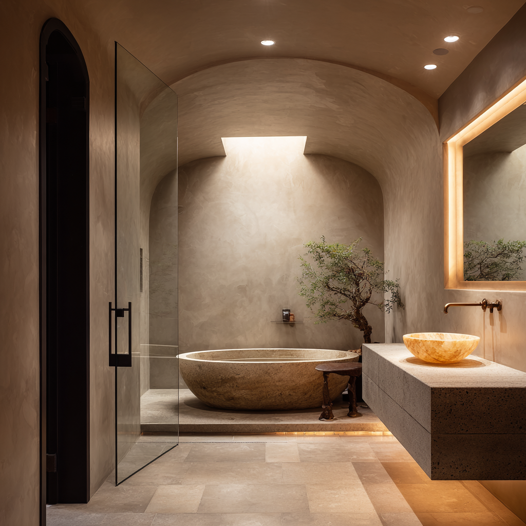 Modern bathroom at MSAP Recovery treatment center in Jackson, Mississippi